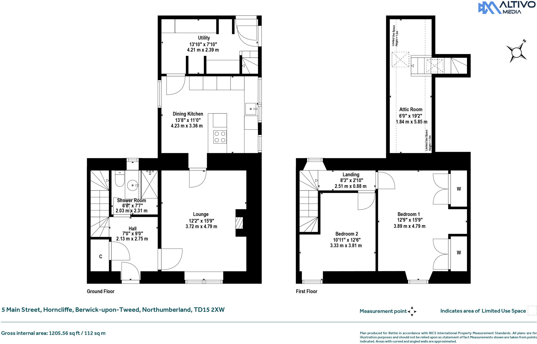 5, Main Street, Horncliffe, Berwick-upon-Tweed, Northumberland floorplan
