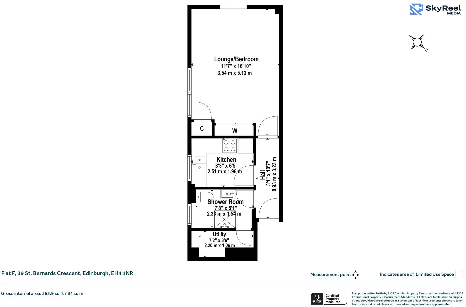 St. Bernards Crescent, Edinburgh, Midlothian floorplan