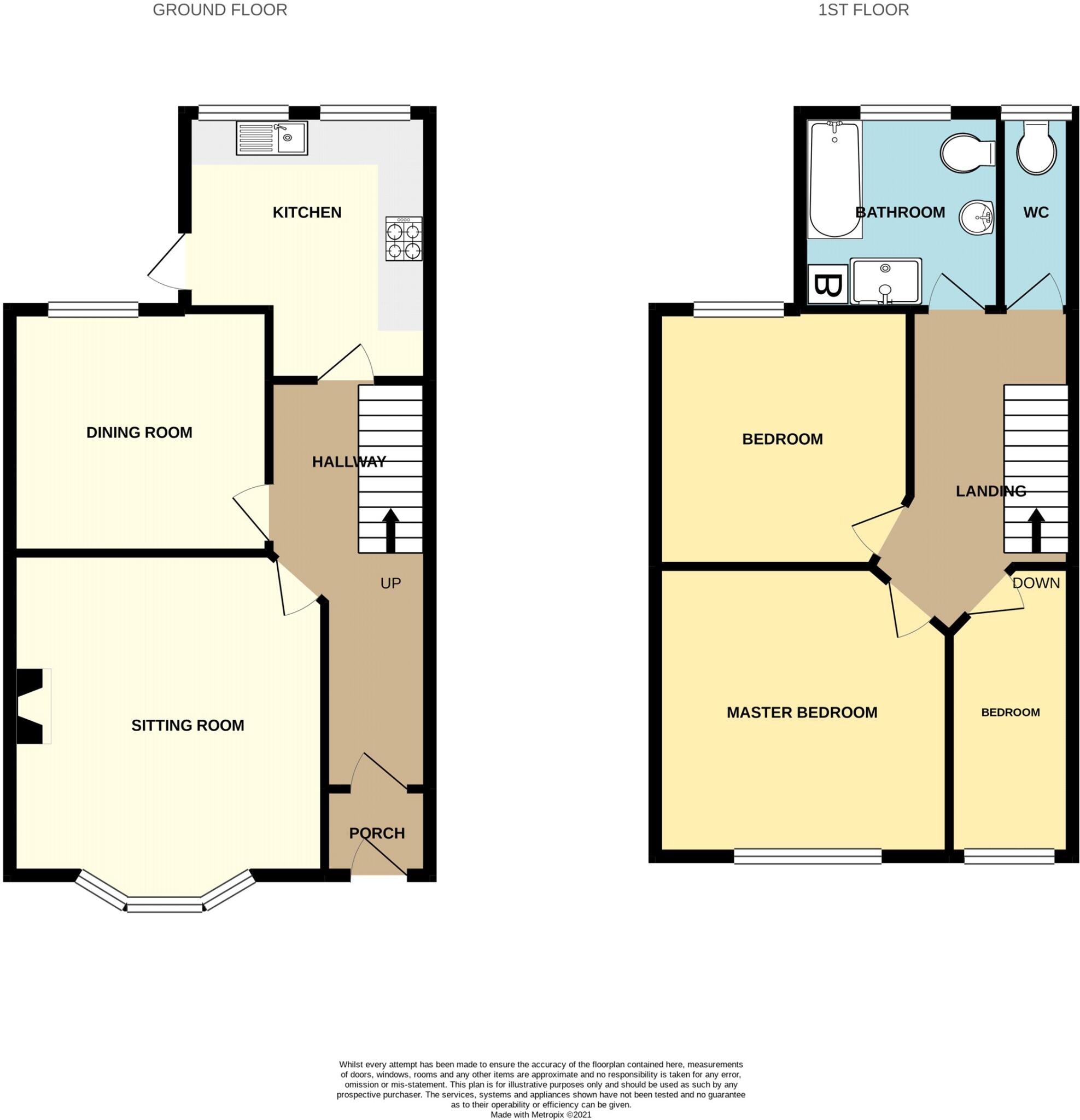 Perfect For First Time Buyers Or First Time Movers, Balmoral Terrace, Ilfracombe, Devon, EX34 floorplan