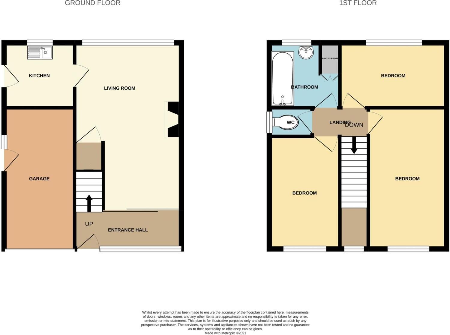 Whitegates Road, Bilston, WV14 8XB floorplan