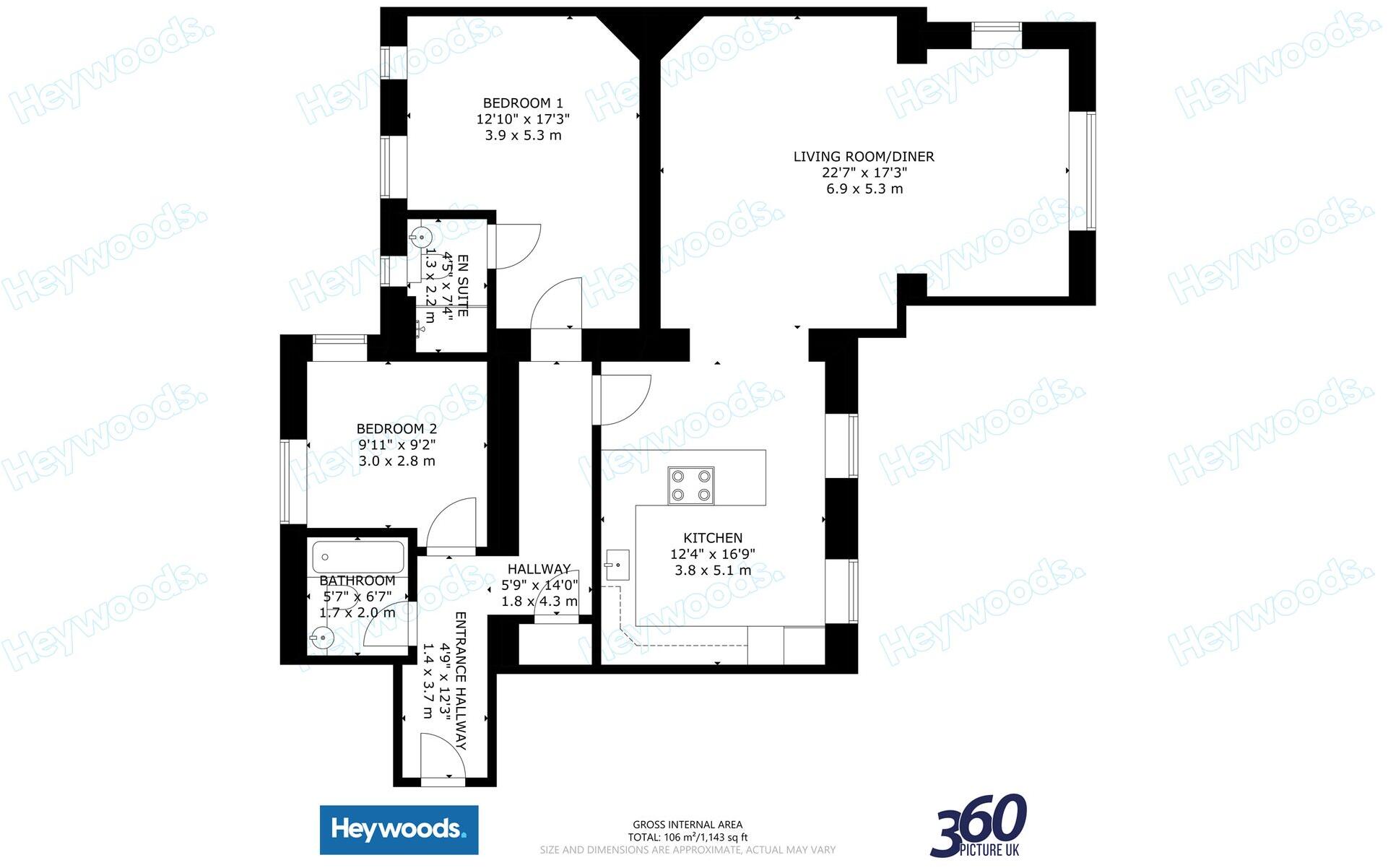 Seabridge Hall, Seabridge, ST5 floorplan