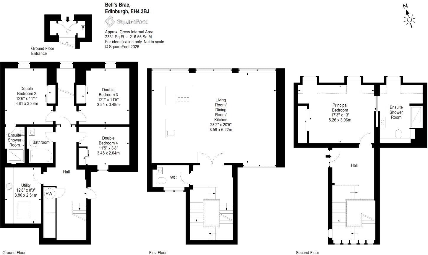 Bell's Brae, Edinburgh floorplan