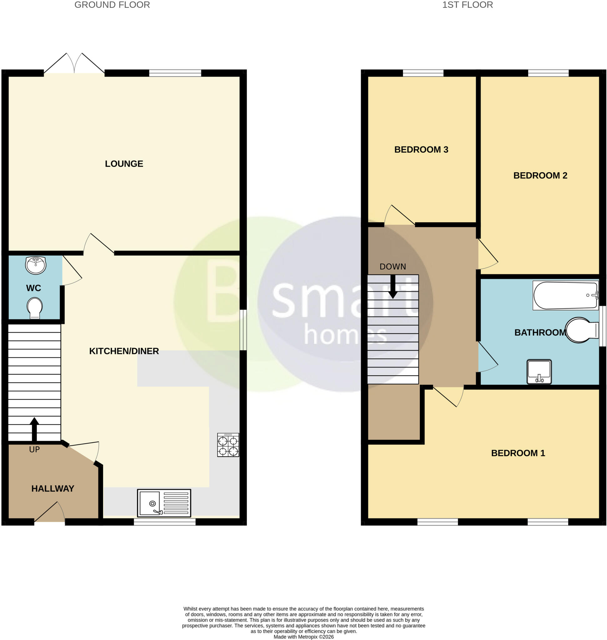 Sanderson Way, Swinton floorplan