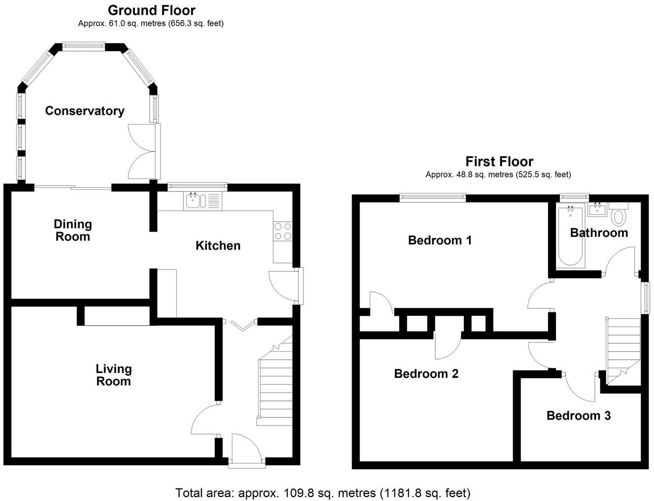 Llwyncrwn, Pontyates, Llanelli floorplan