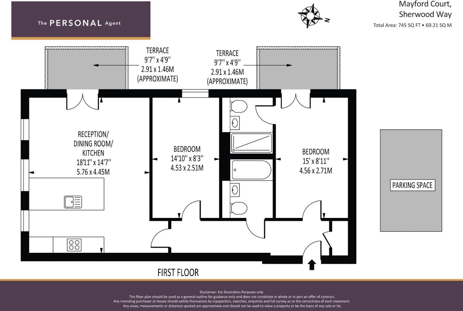 Sherwood Way, Epsom floorplan