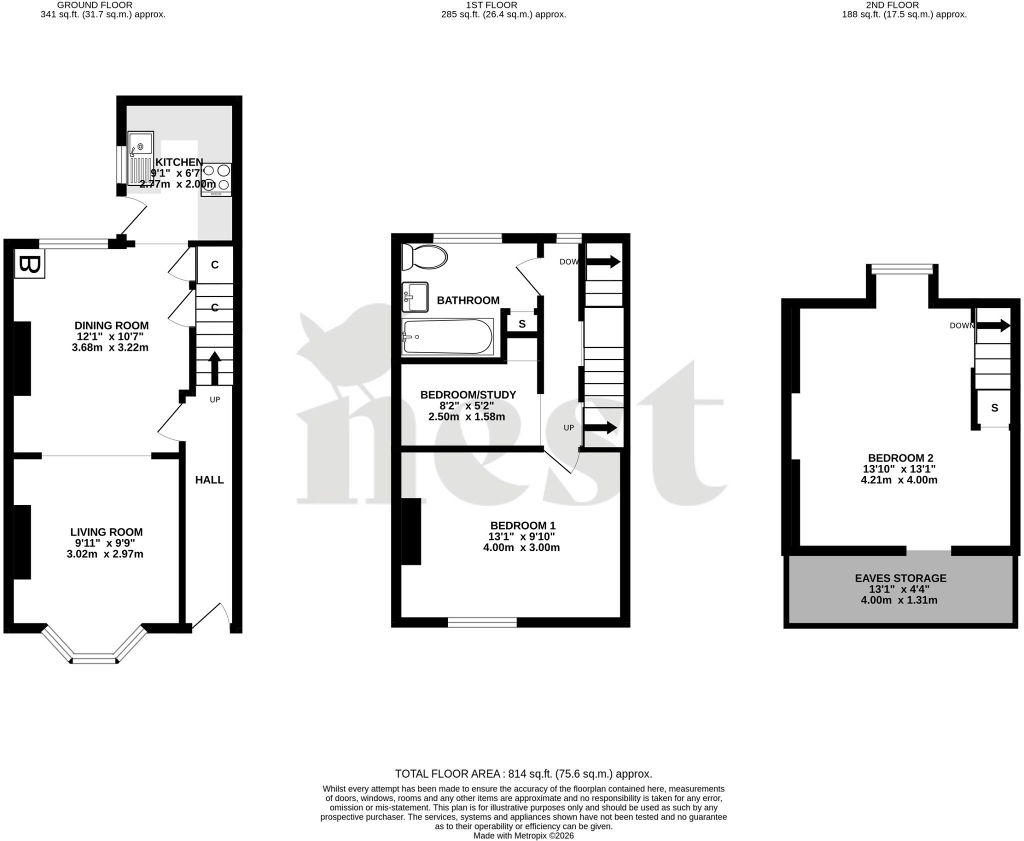Champford Mews, Wellington floorplan
