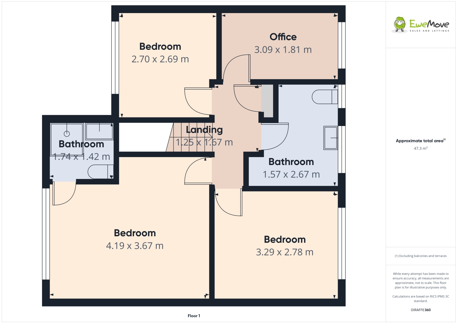 Glendon Crescent, Ashton-under-Lyne, Lancashire, OL6 floorplan