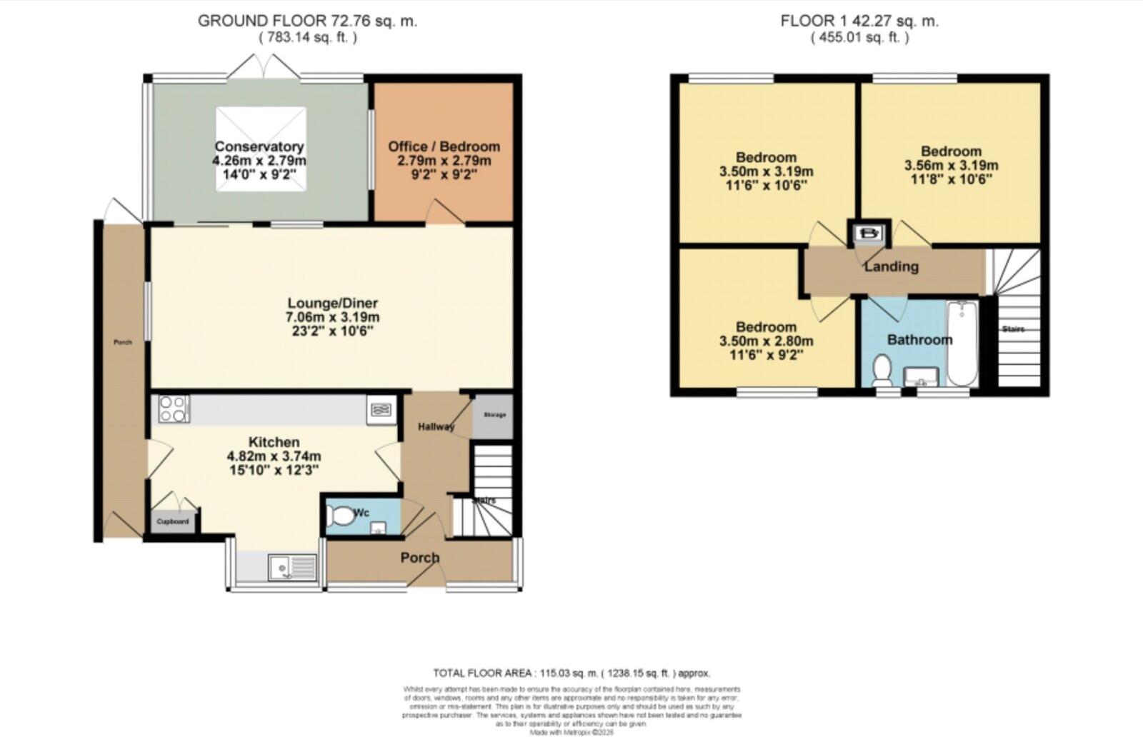 The Warren Drive, Westgate-on-Sea, Kent, CT8 floorplan