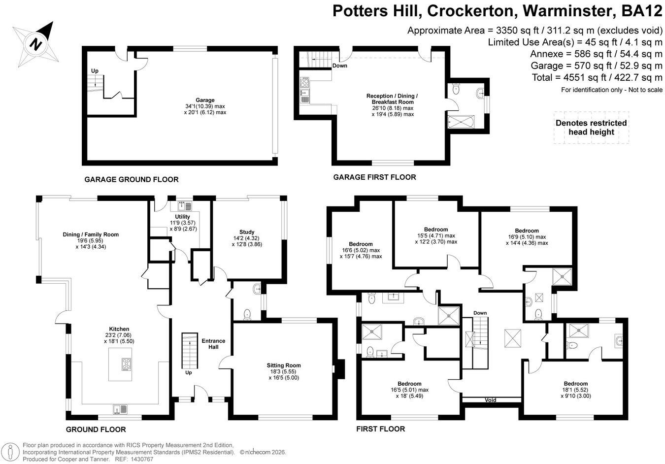 Potters Hill, Crockerton, Crockerton, BA12 floorplan