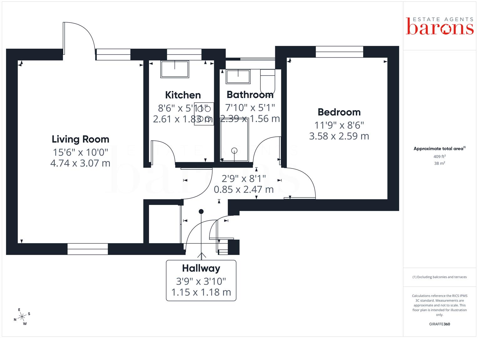 Guinea Court, Chineham, Basingstoke, Hampshire, RG24 floorplan