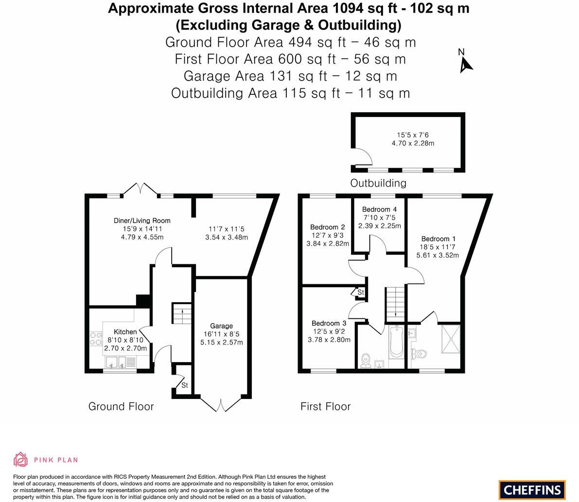 Bailey Close, Haverhill floorplan