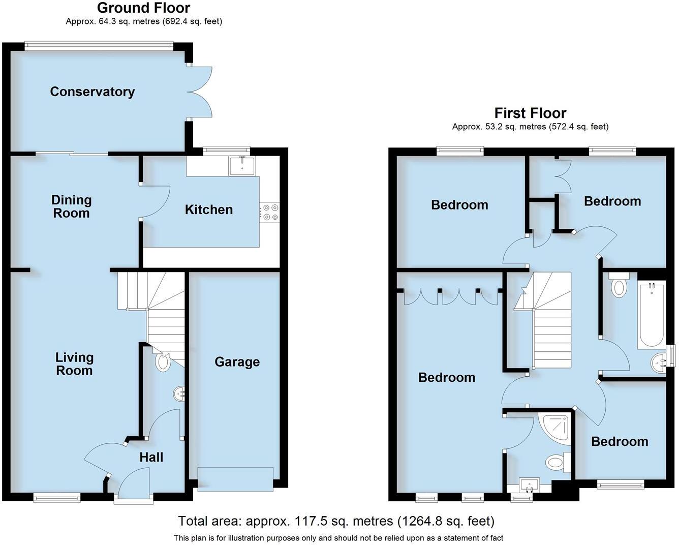 Admington Drive, Hatton Park, Warwick floorplan