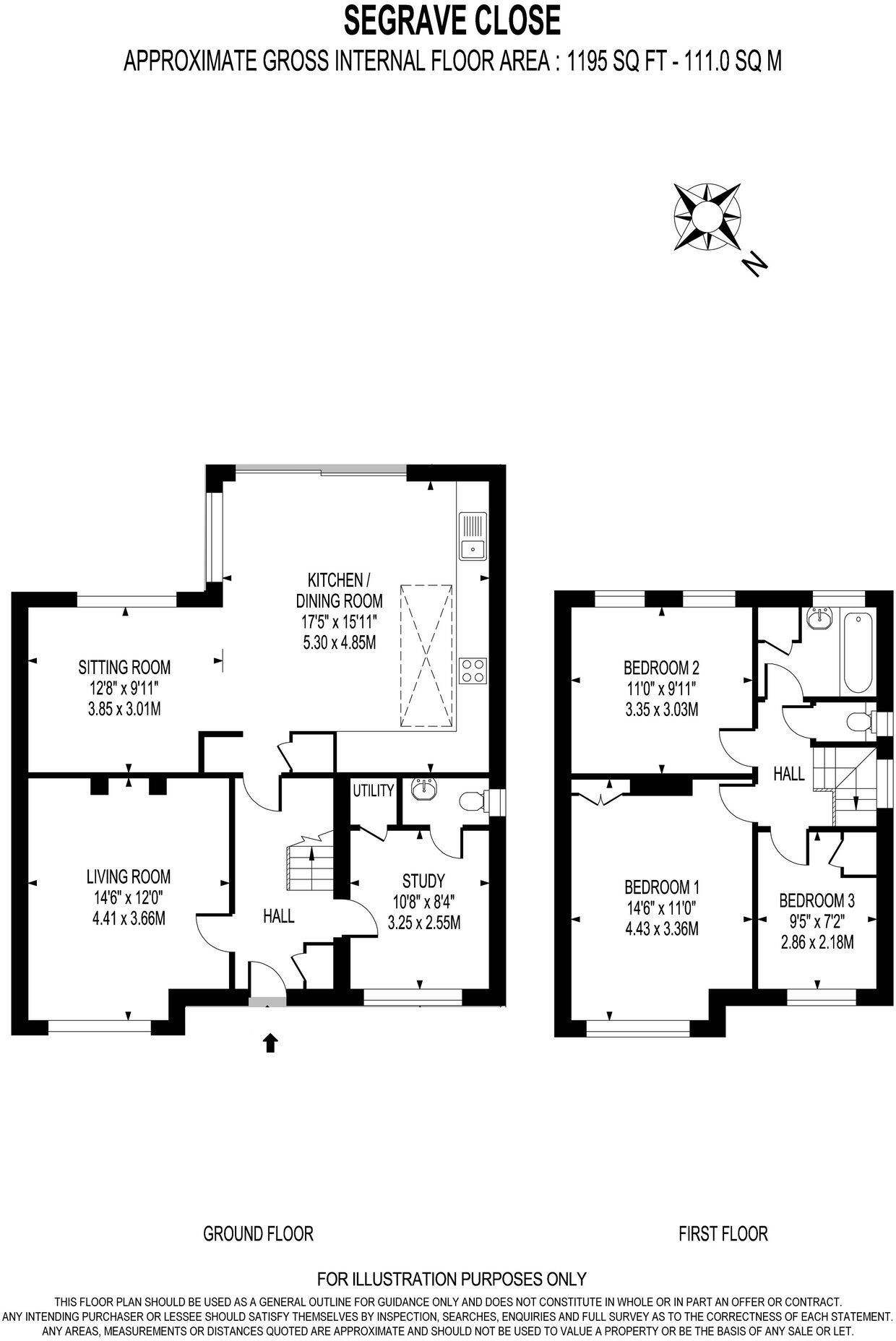Segrave Close, Weybridge, KT13 floorplan