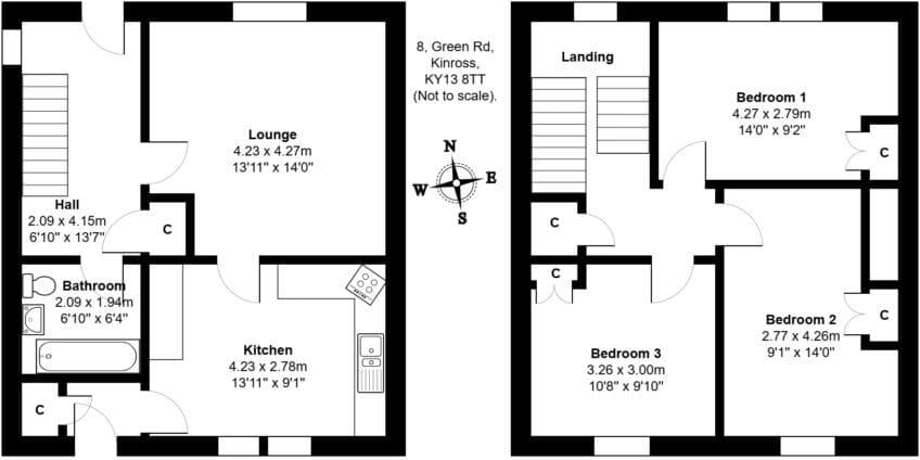 8, Green Road, Kinross, KY13 8TT floorplan