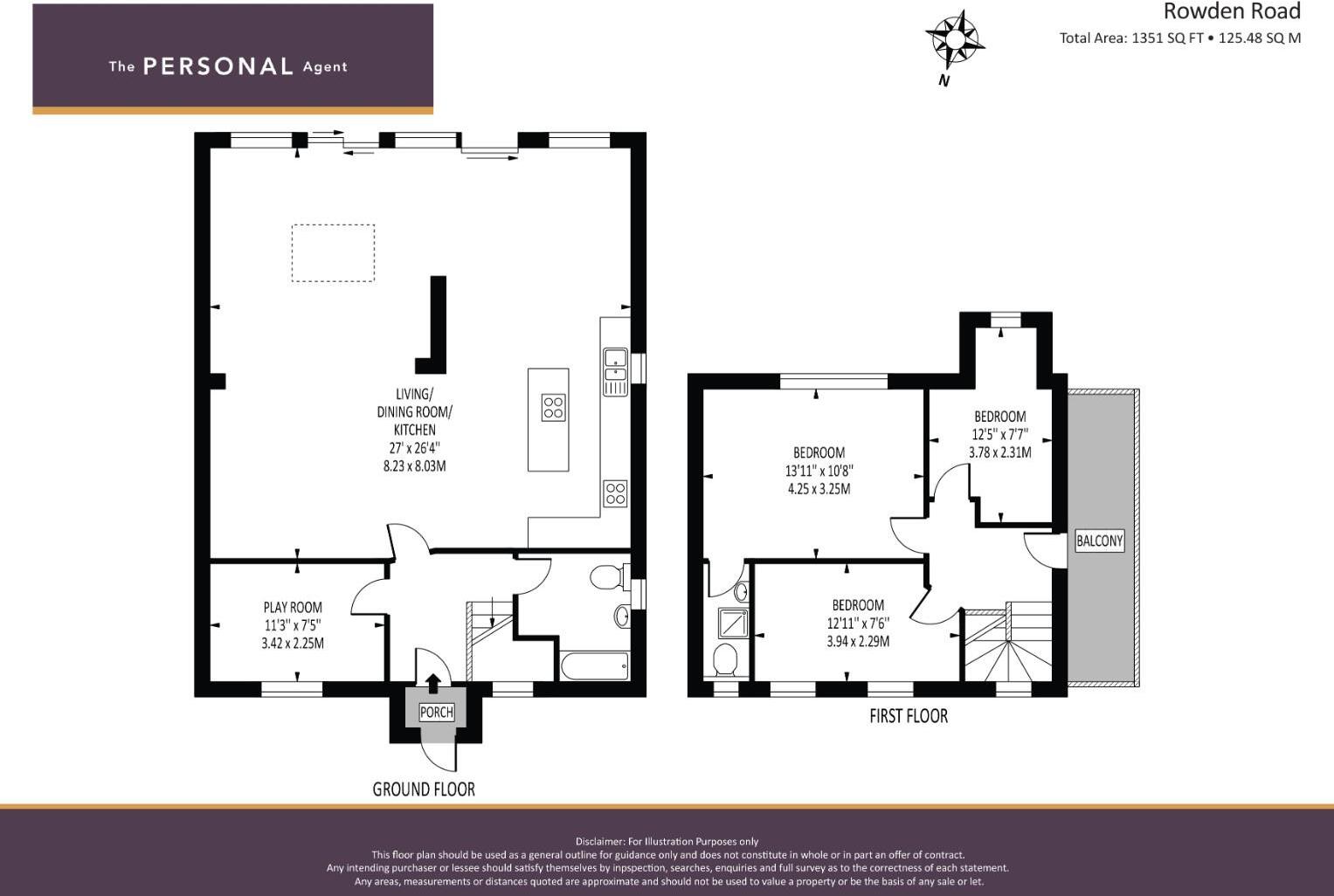 Rowden Road, Epsom floorplan