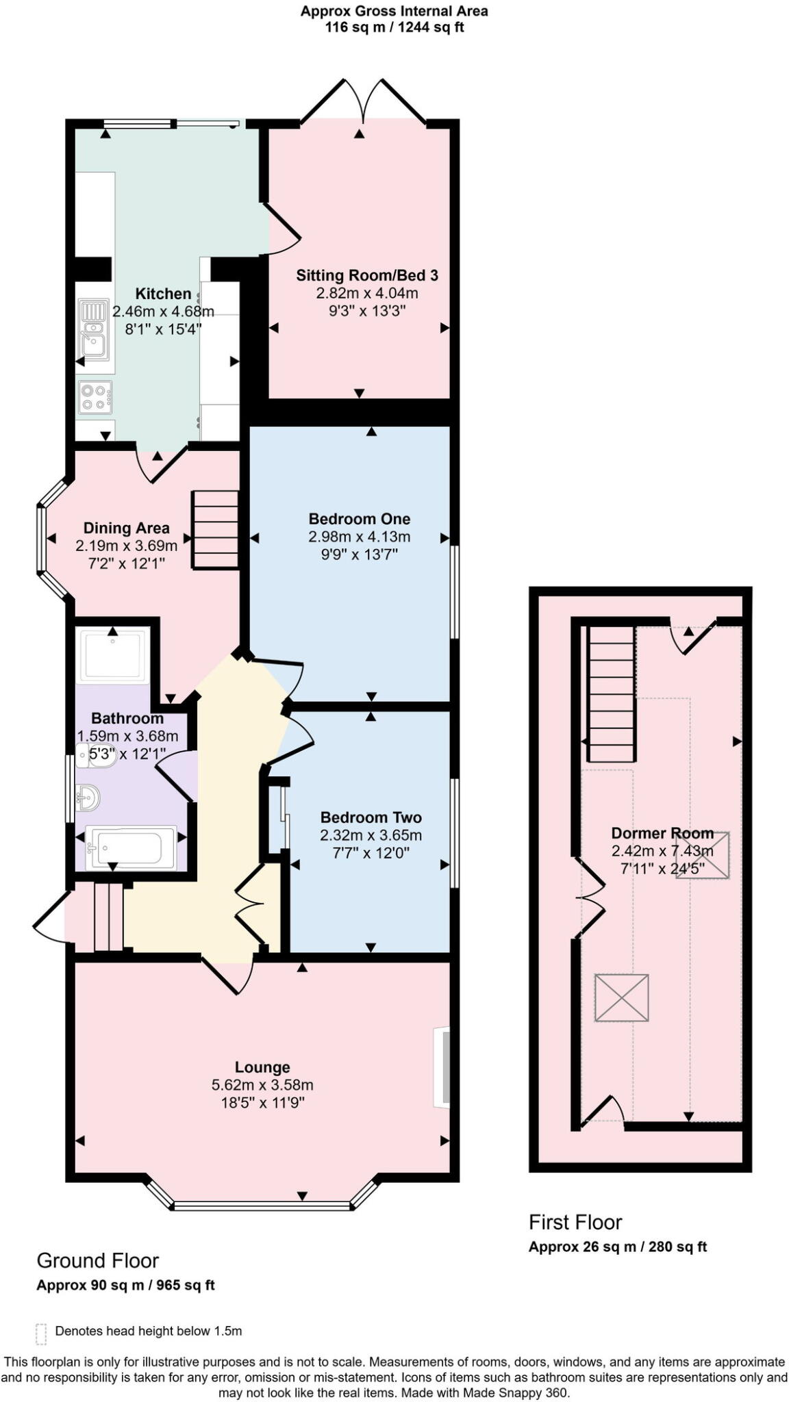 Rosehill Road, Rhyl floorplan