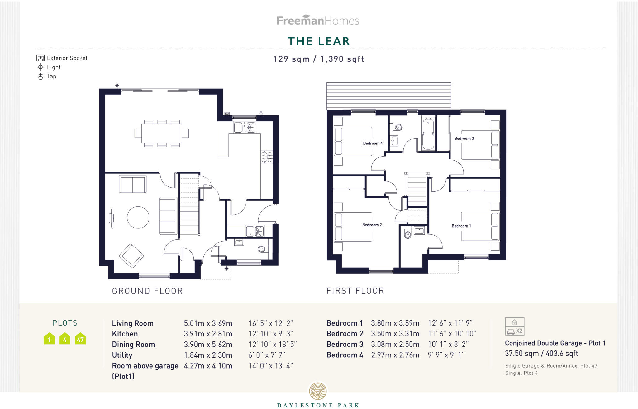 Daylestone Park, Alderton floorplan