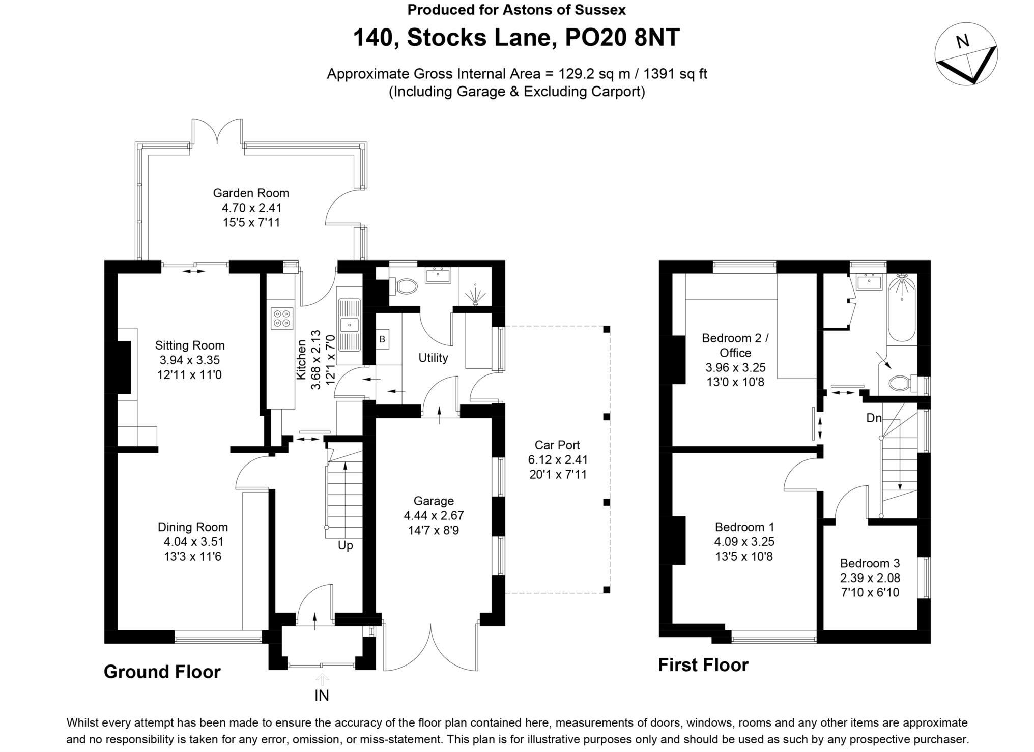 Stocks Lane, East Wittering, West Sussex, PO20 floorplan