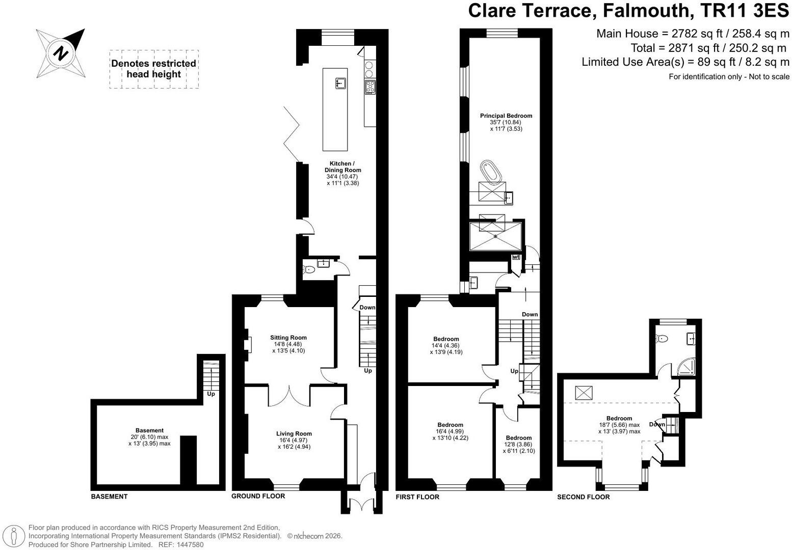 Clare Terrace, Falmouth floorplan