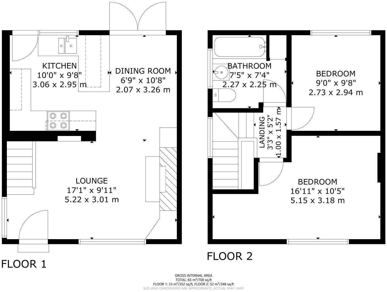 Harebeating Drive, Hailsham floorplan