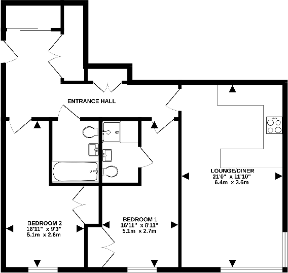 Windsor Gardens Windsor Road, Penarth, Cardiff floorplan