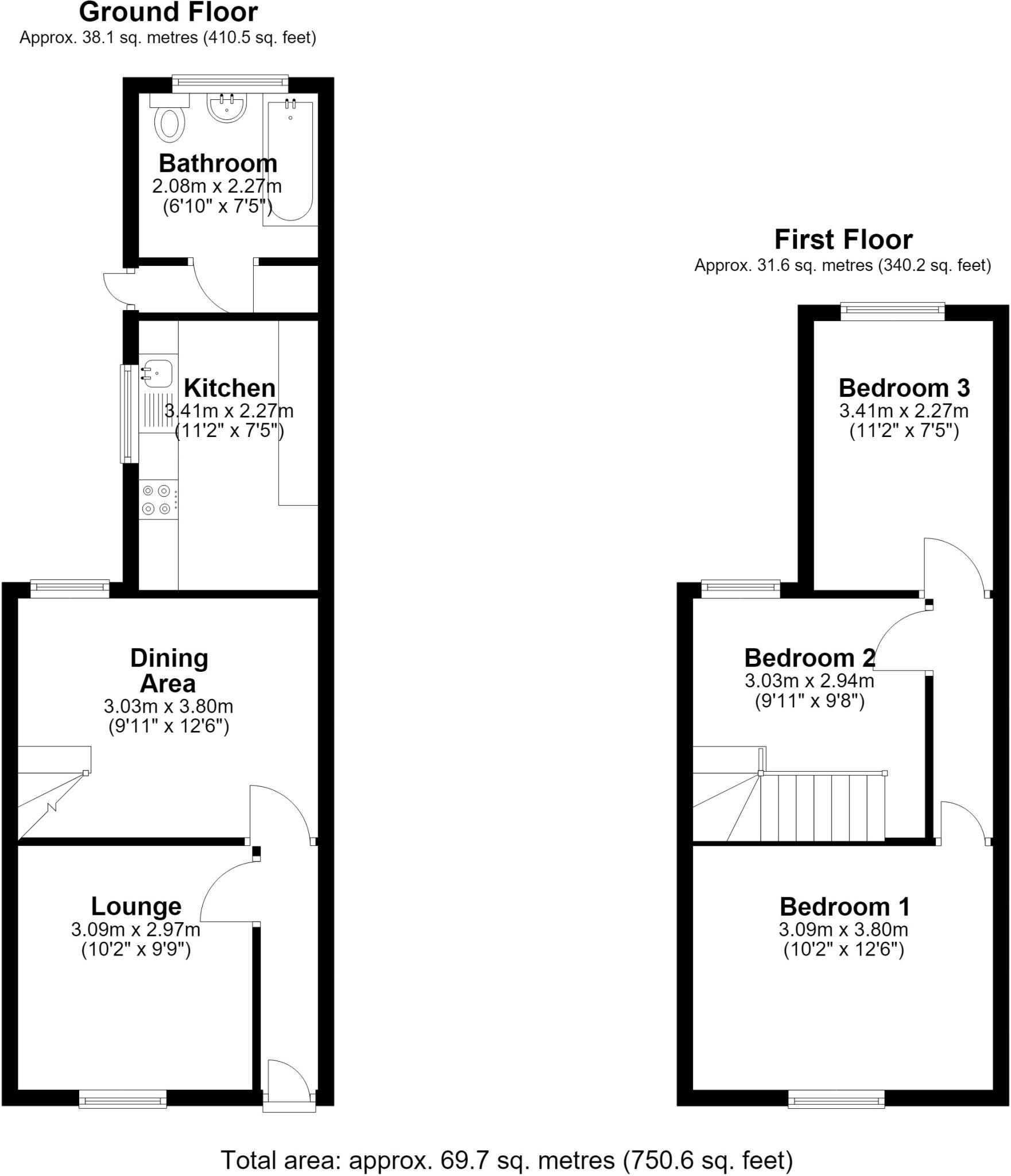 Glencoe Road Chatham ME4 floorplan