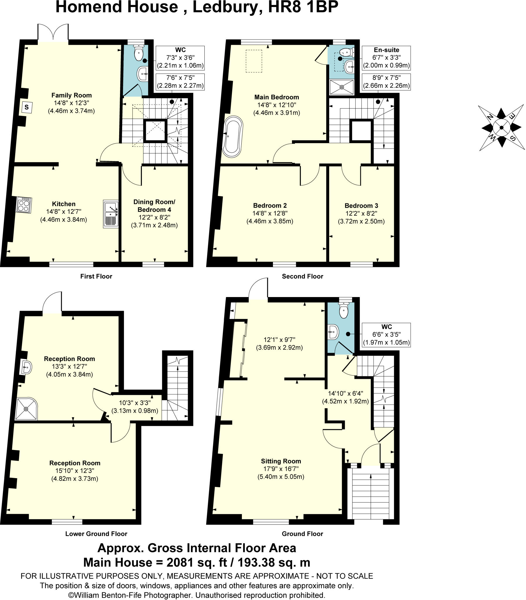 The Homend, Ledbury, Herefordshire, HR8 floorplan