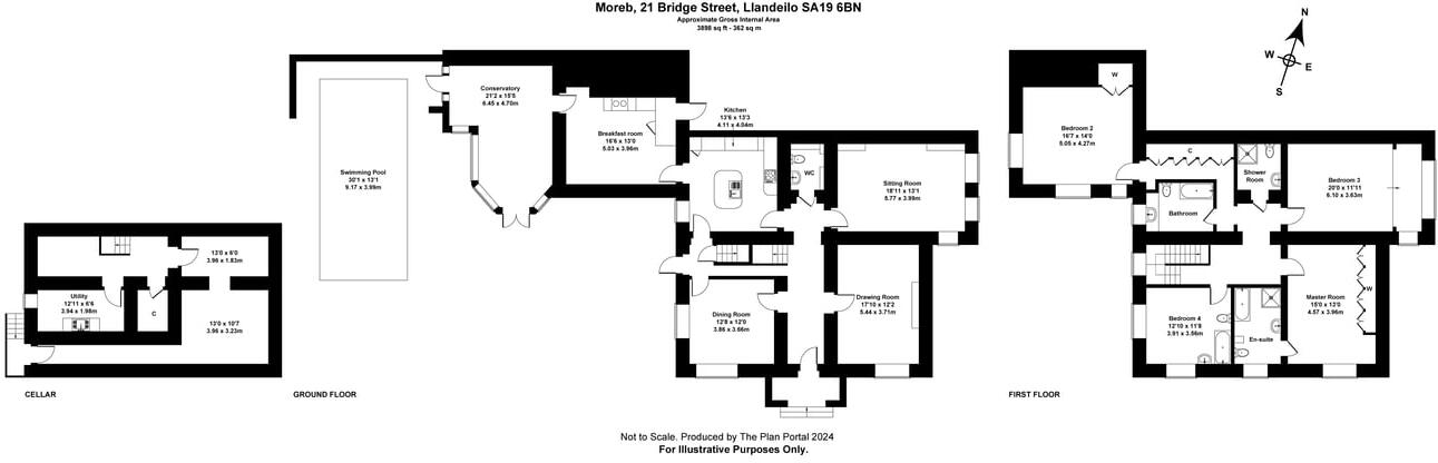 21, Bridge Street, Llandeilo, SA19 floorplan