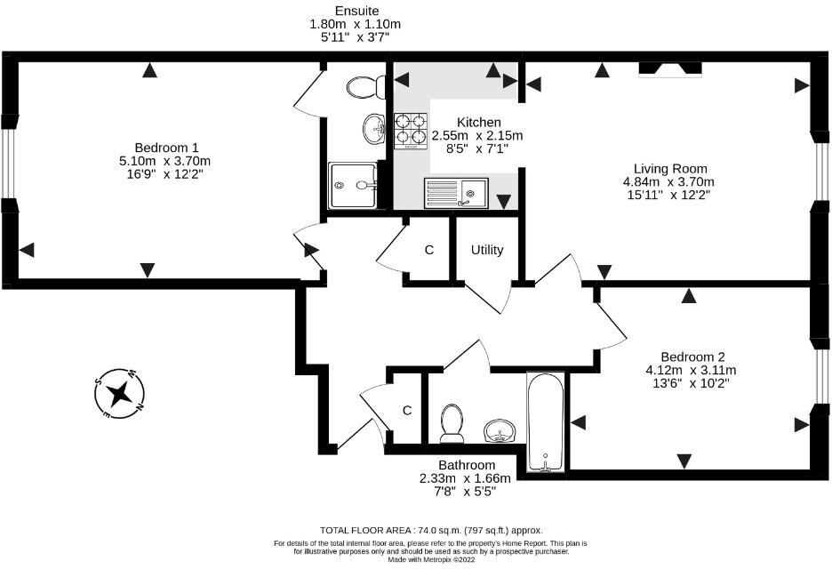 Barony Street, New Town, Edinburgh, EH3 floorplan