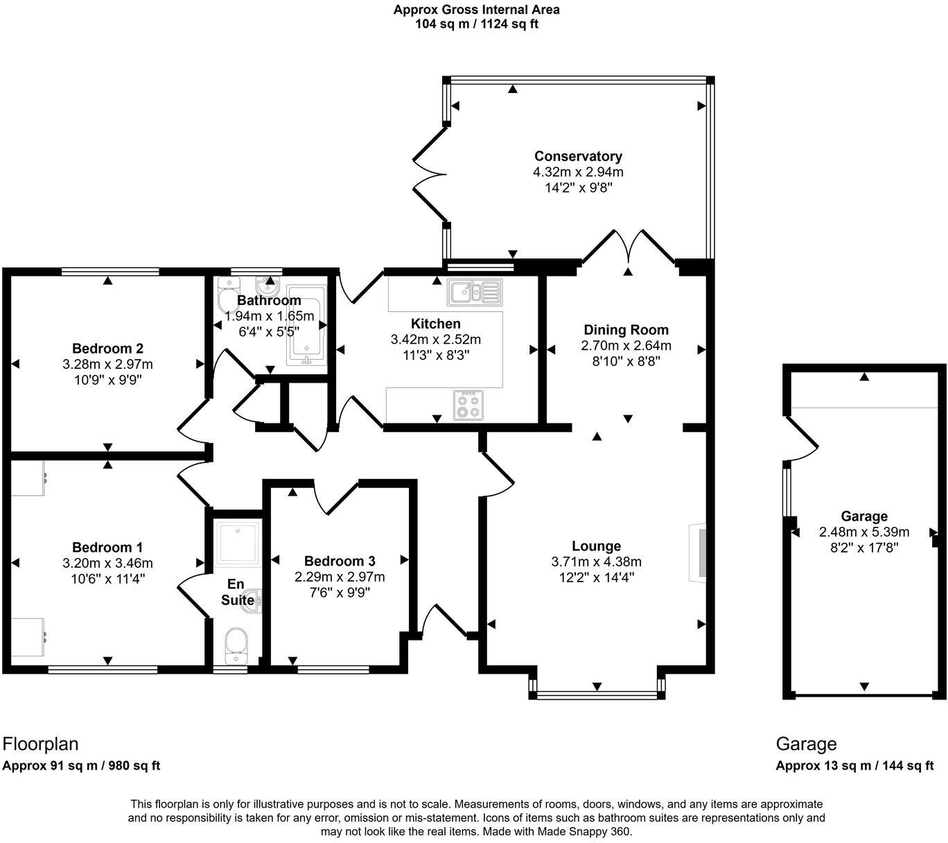 Lon Dirion, Abergele, Conwy, LL22 8PX floorplan