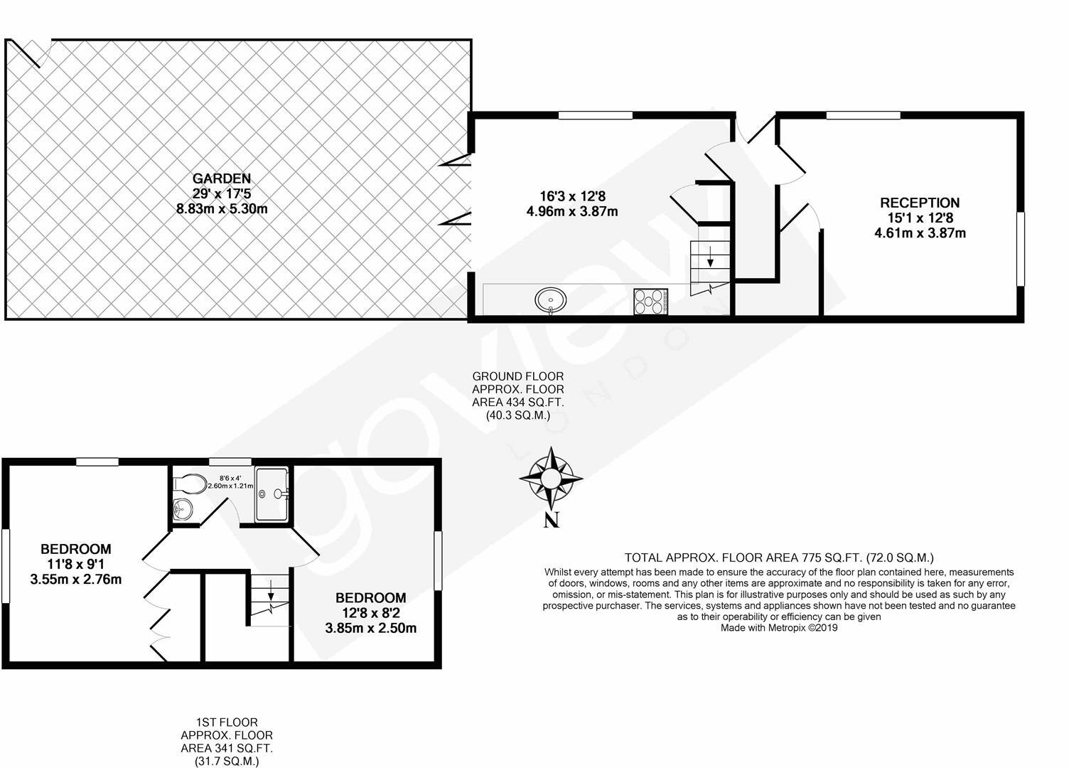 Chilton Ave, W5 floorplan