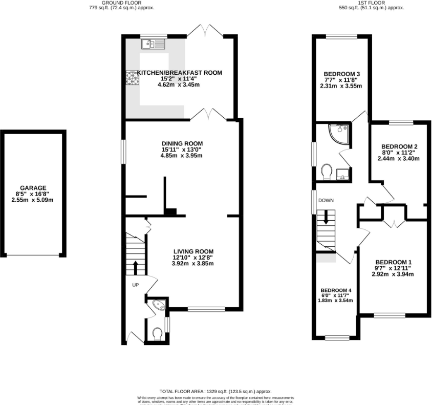 Leonard Close, Frimley, Camberley, Surrey floorplan