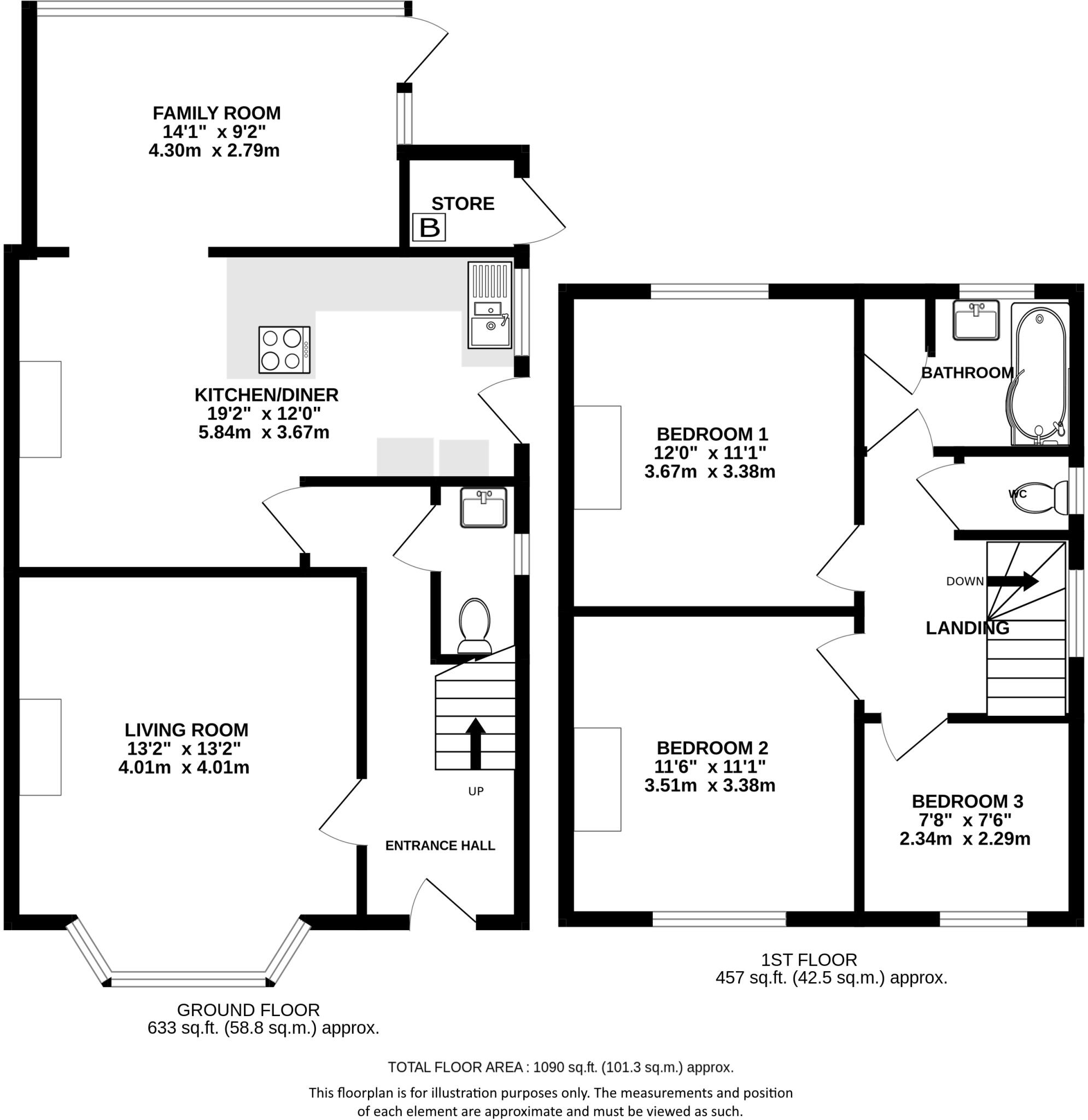 Barnfield Road, Harpenden, AL5 floorplan