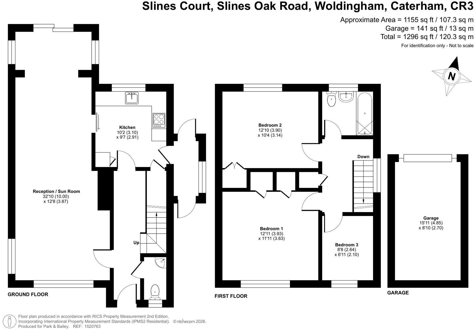 Slines Oak Road, Woldingham, CR3 floorplan