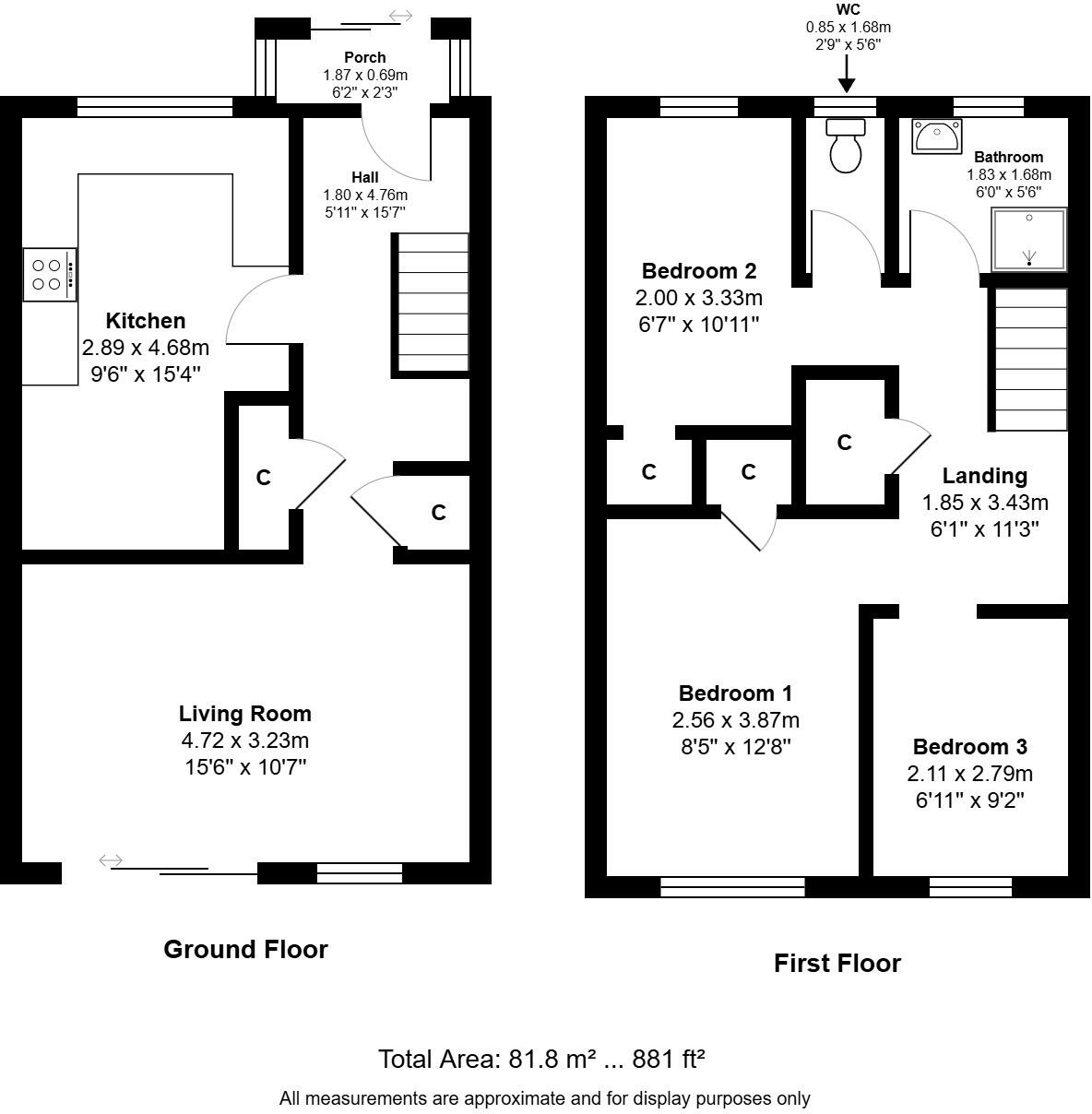 Argyll Road, Hemel Hempstead, Hertfordshire, HP2 floorplan