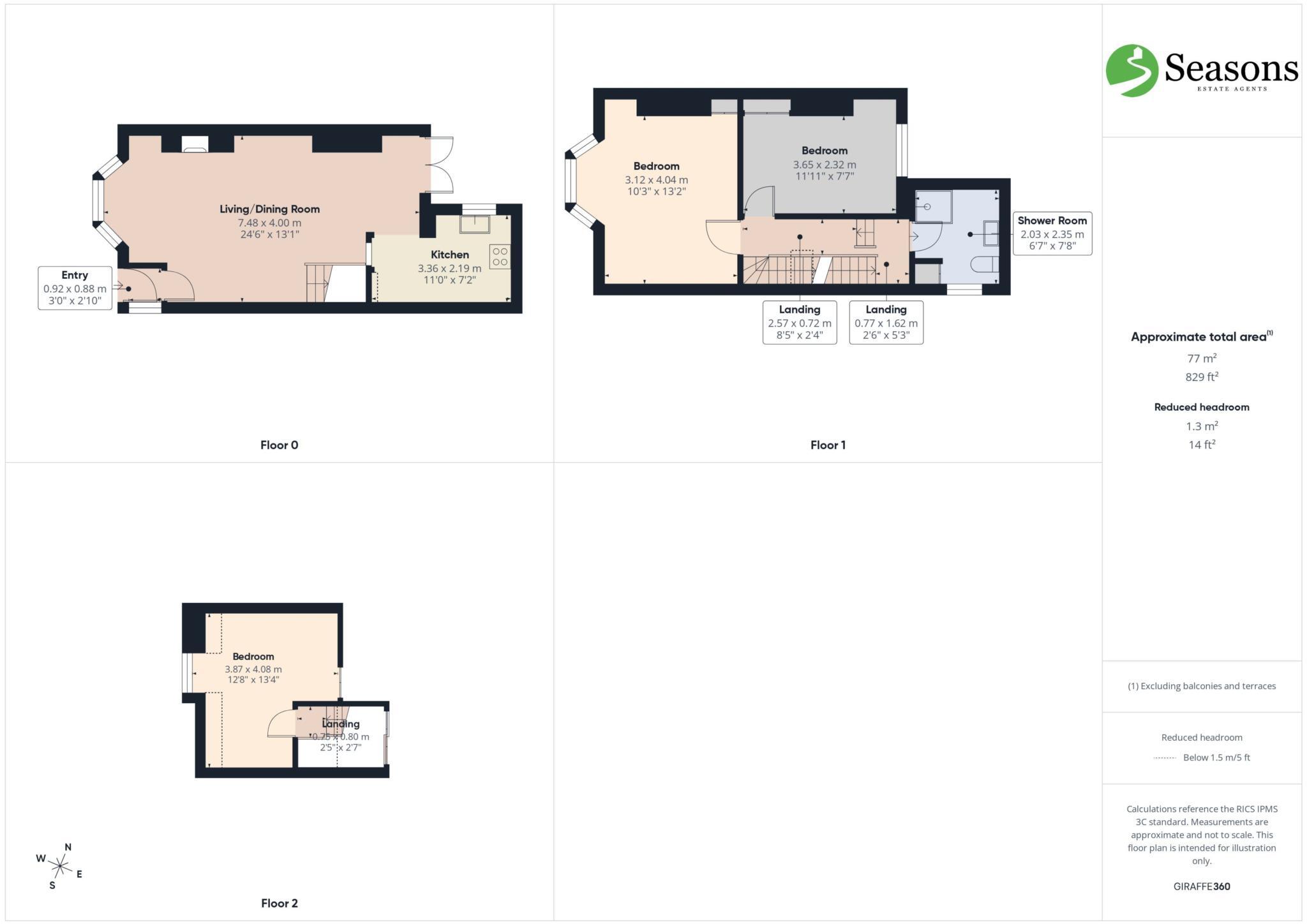 The Coombes, Polperro floorplan