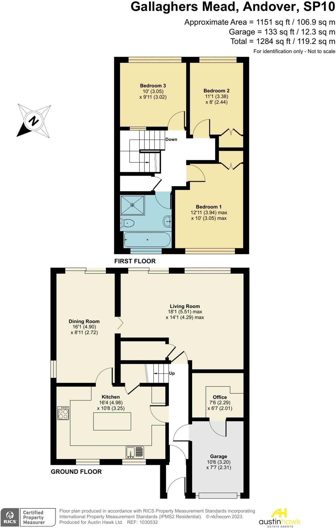 Gallaghers Mead, Andover, SP10 floorplan