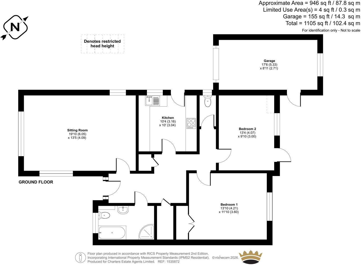 Findon Road, Worthing, West Sussex, BN14 floorplan