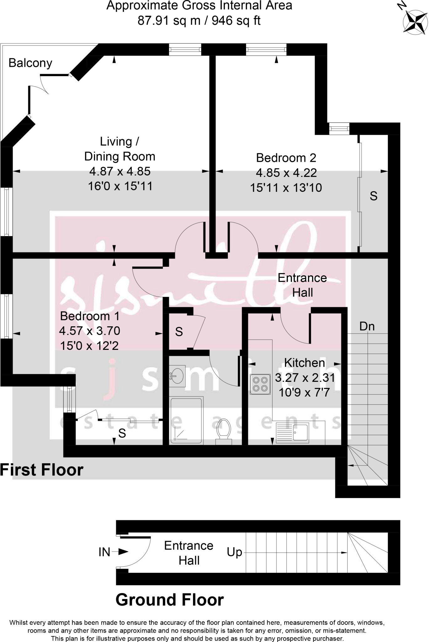 Budebury Road, Staines-upon-Thames, Surrey TW18 floorplan