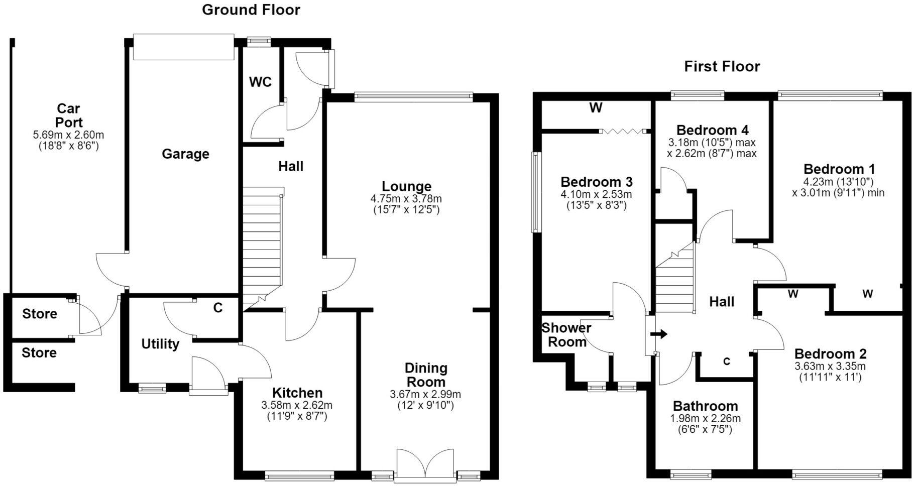 Craigholme, Houston floorplan