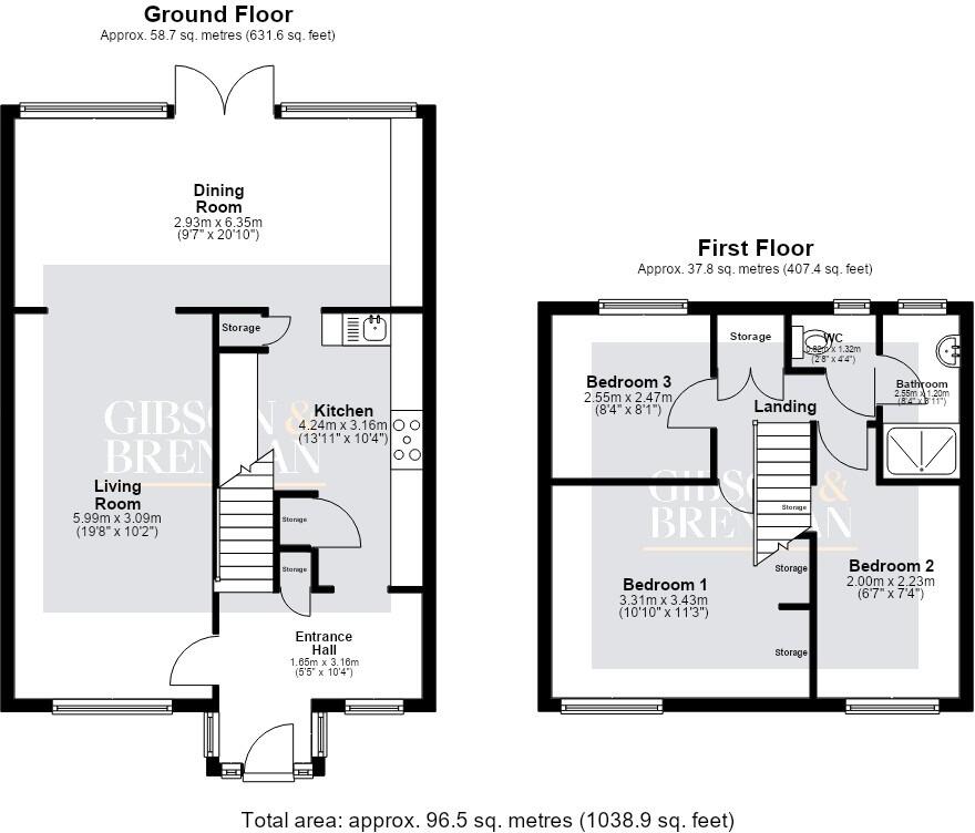 Byfletts, Basildon floorplan