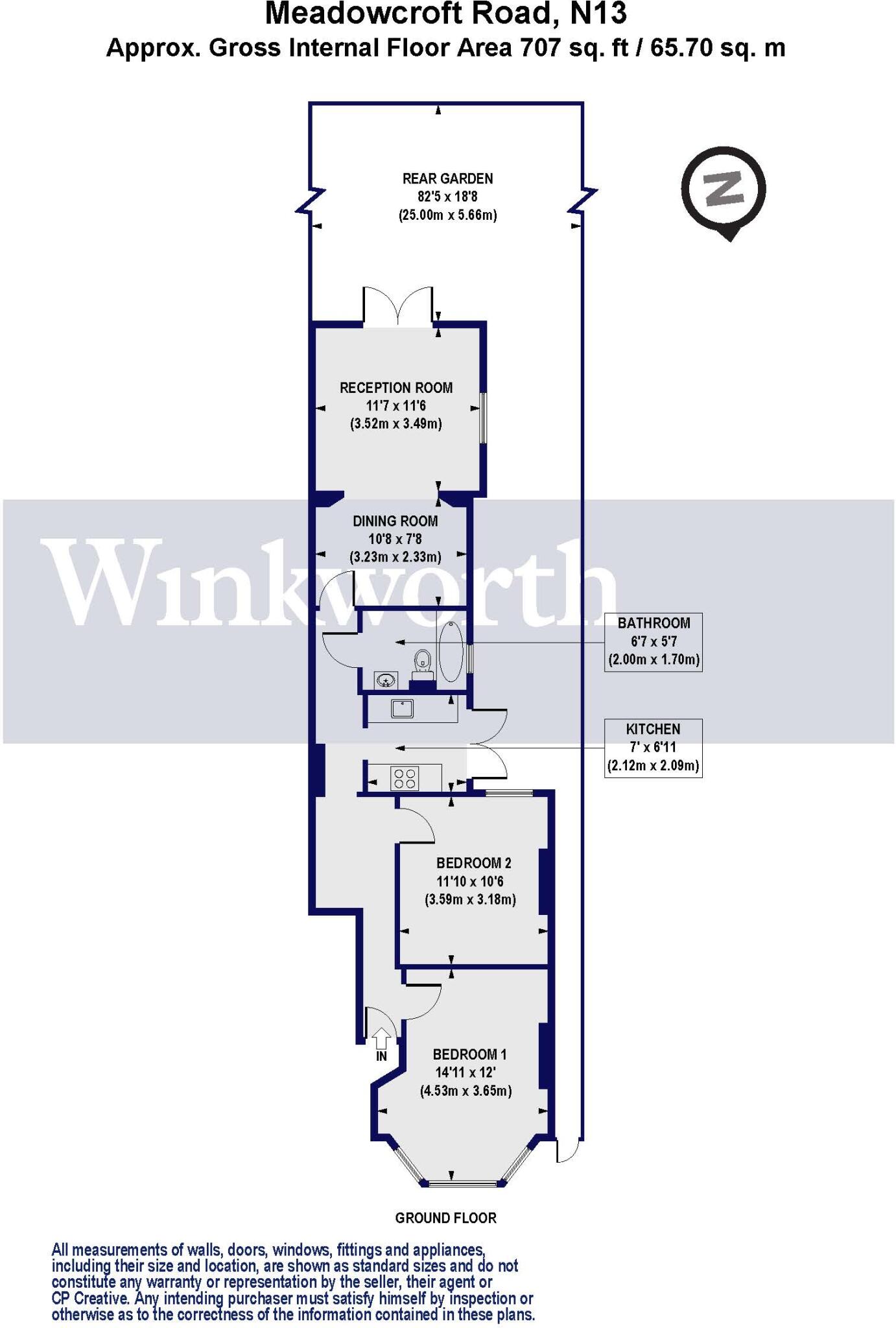 Meadowcroft Road, London, N13 floorplan