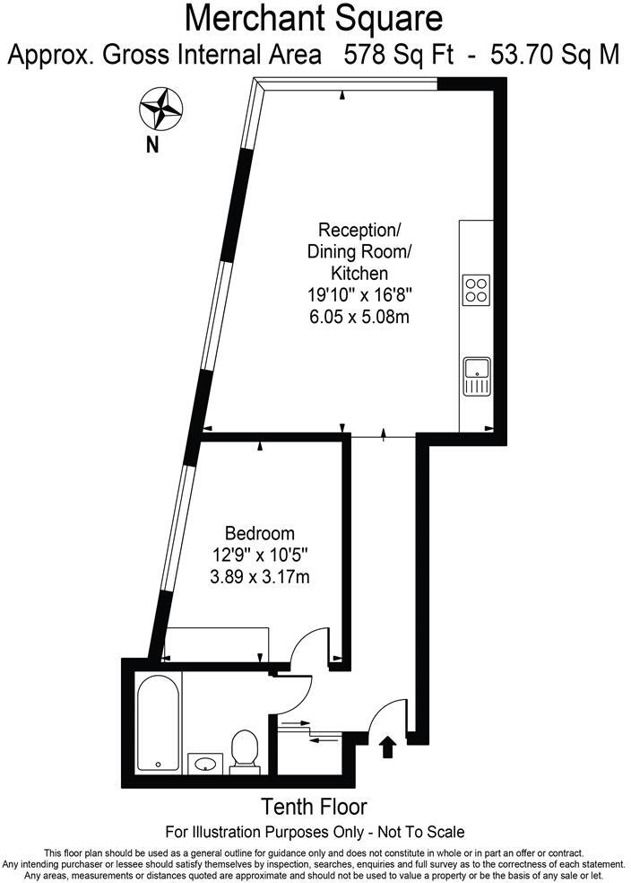 3 Merchant Square, Paddington, London W2 floorplan