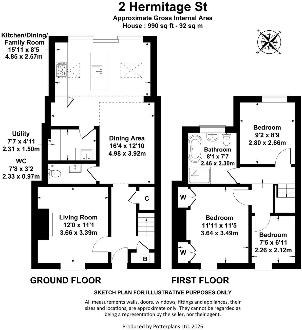 Hermitage Street, Leckhampton, Cheltenham, GL53 floorplan