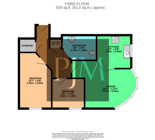 Middlewood Street, Salford, Greater Manchester, M5 floorplan