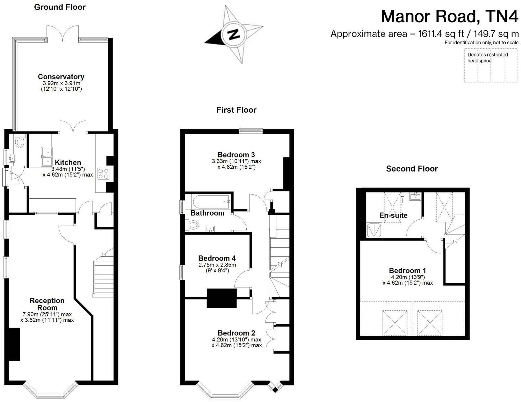 Manor Road, Rusthall, TN4 floorplan