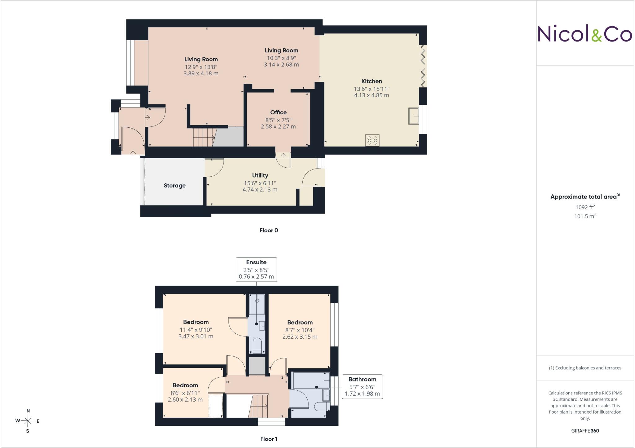 Cockshute Hill, Droitwich Spa, Worcestershire, WR9 floorplan