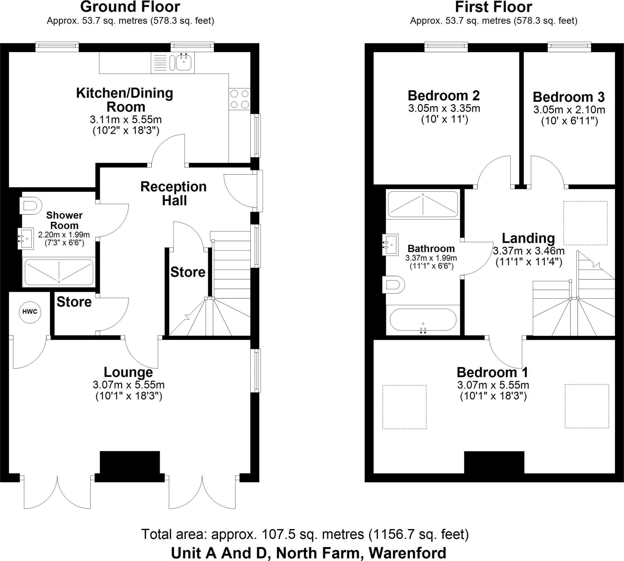 Plot 1, North Farm Steading, Warenford, Belford, Northumberland floorplan