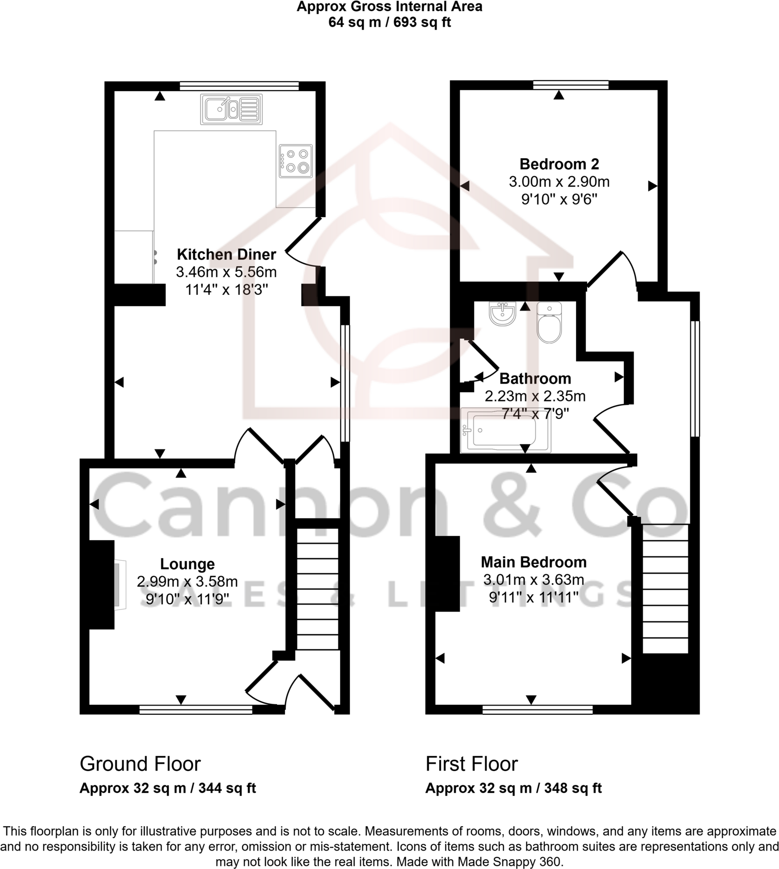 West End, Whittlesey, Peterborough, Cambridgeshire floorplan
