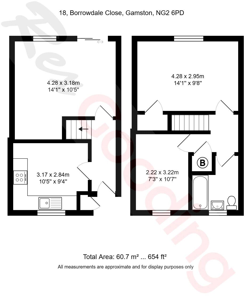 Borrowdale Close, Gamston, Nottingham, Nottinghamshire, NG2 floorplan